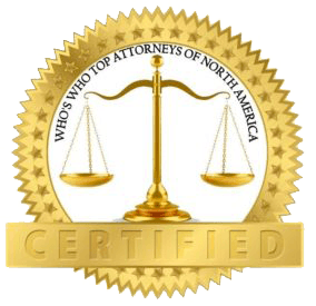 Who’s Who Top Attorneys of North America badge